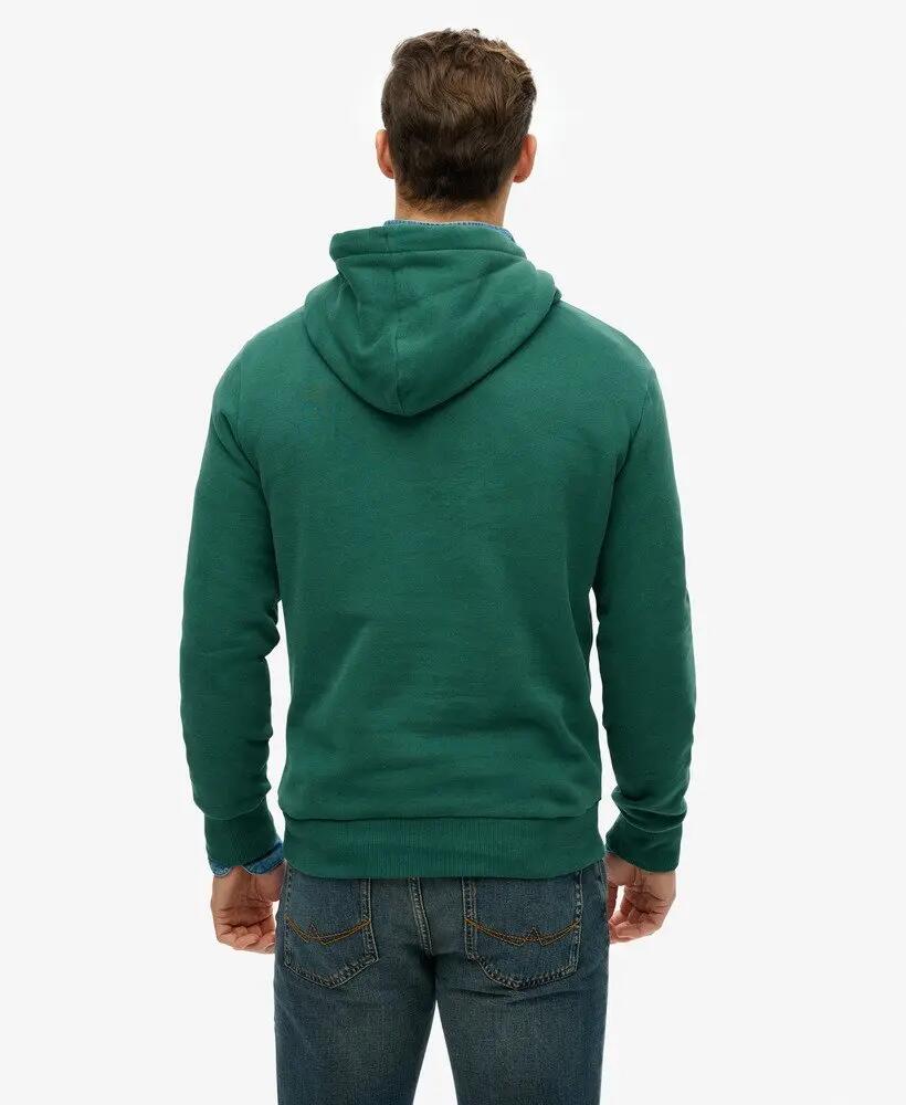 superdry Leather & Boot Co Script sudadera con capucha en mezcla de algodón 4/6