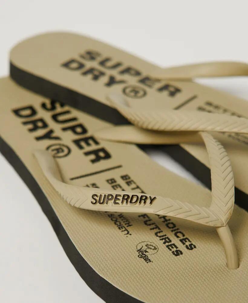superdry Studios Flip Flops aus Gummi – minimalistisches Design STONE WASH 4/4