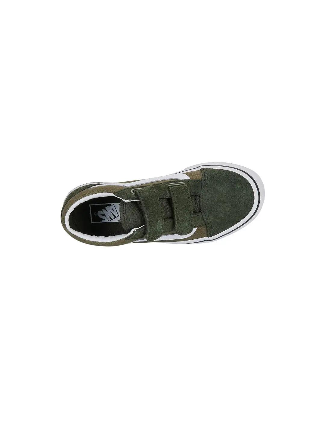 Zapatillas para Mujer Vans Old skool velcro Verde 5/5