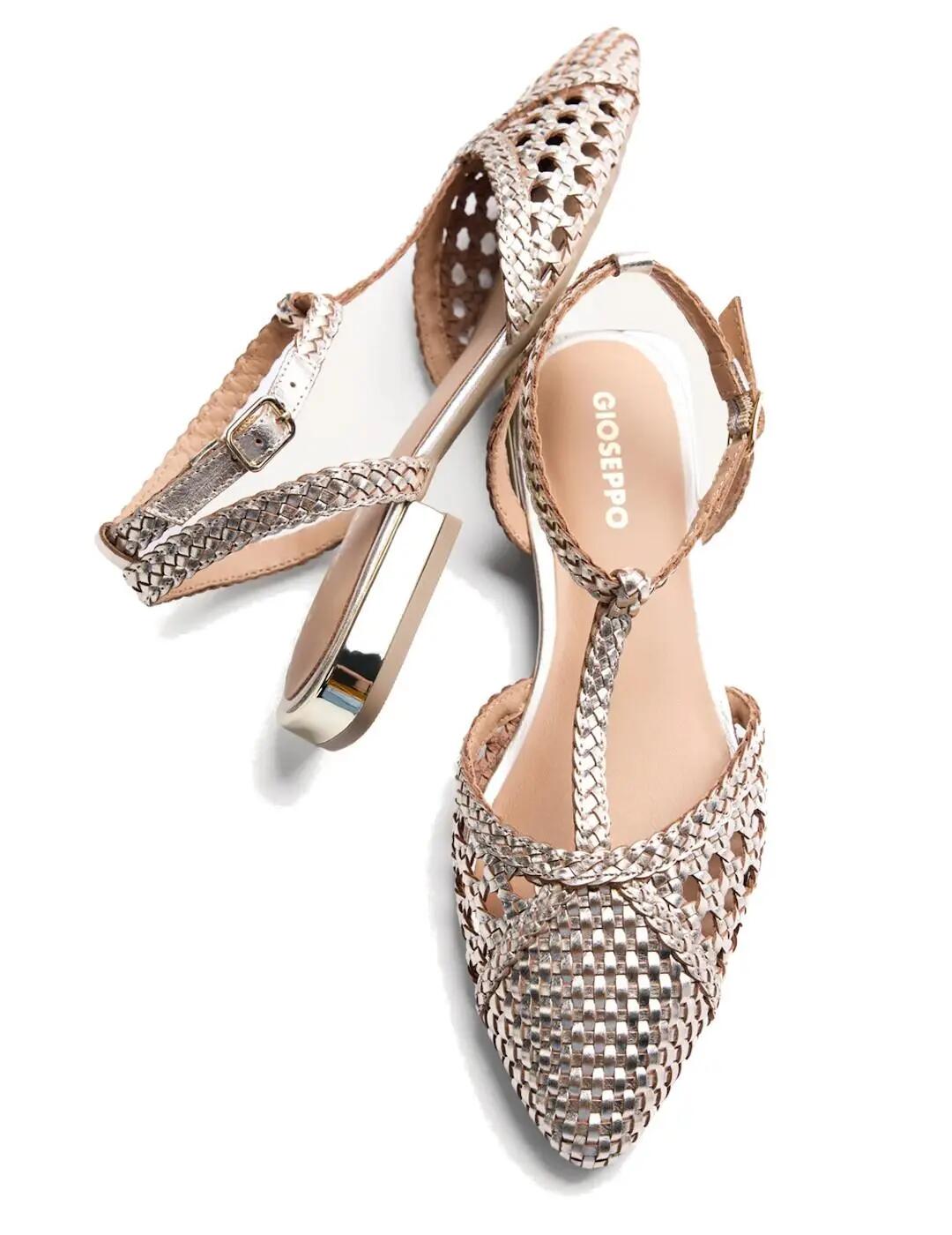 Sandali da donna Gioseppo Jhelum color argento. 3/4