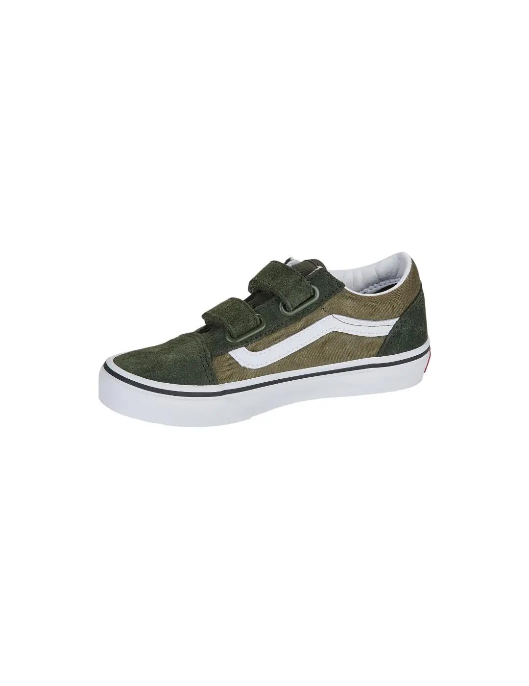 Zapatillas para Mujer Vans Old skool velcro Verde 2/5