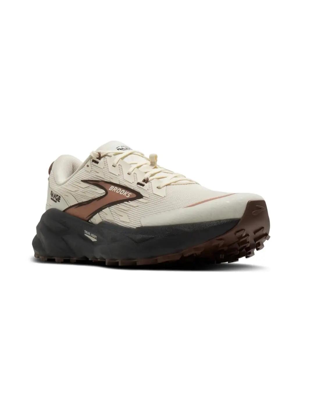 "Escursione - percorso - corsa per uomo Brooks Range Beige" 3/5
