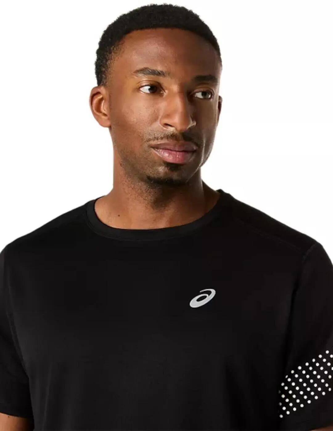Kurzarm-T-Shirt für Herren Asics Icon Schwarz. 4/5