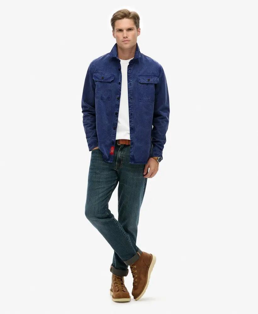superdry The Merchant Store - Chemise Surchemise Military en TENCEL™ Lyocell 3/7