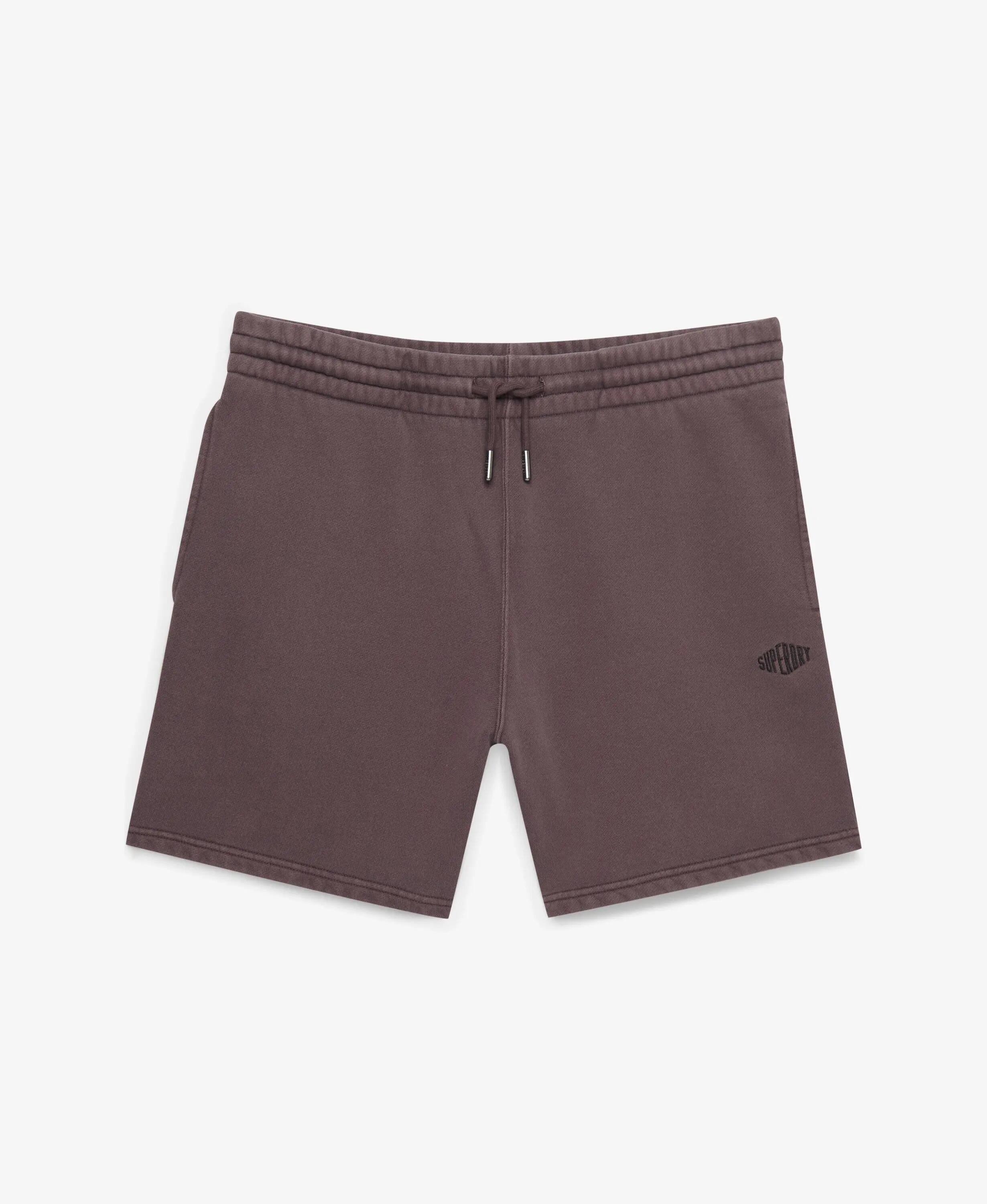 superdry Micro Logo Shorts in cotone riciclato — Shale Dark Grey 7/7