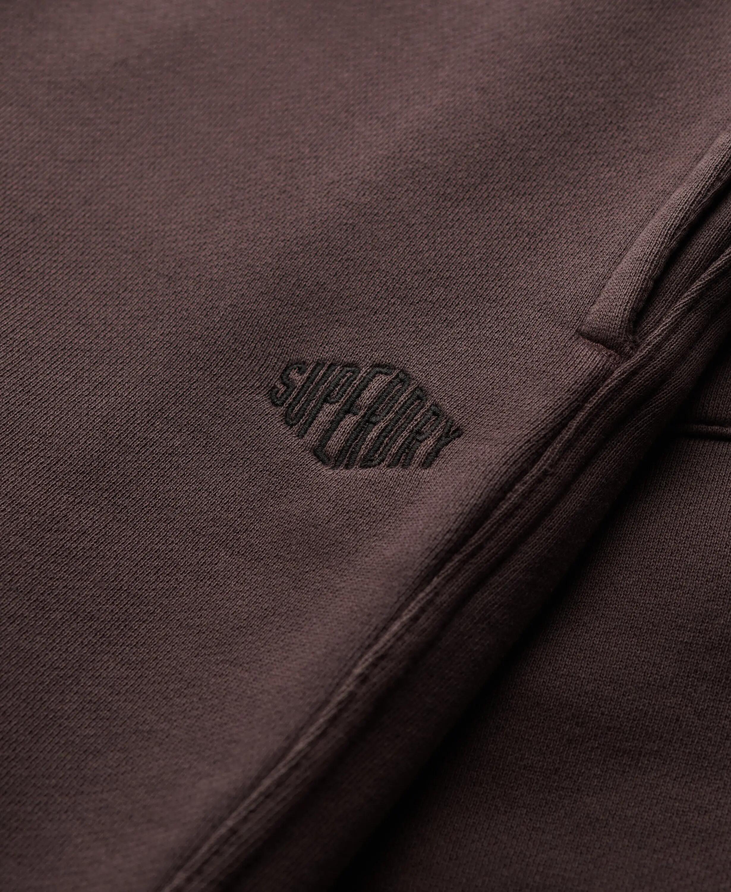 superdry Micro Logo Shorts in cotone riciclato — Shale Dark Grey 6/7