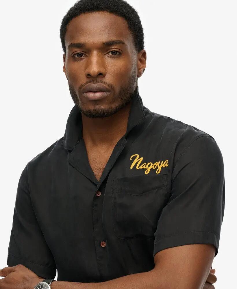 superdry Camicia Merchant Suika in viscosa e cupro 3/4
