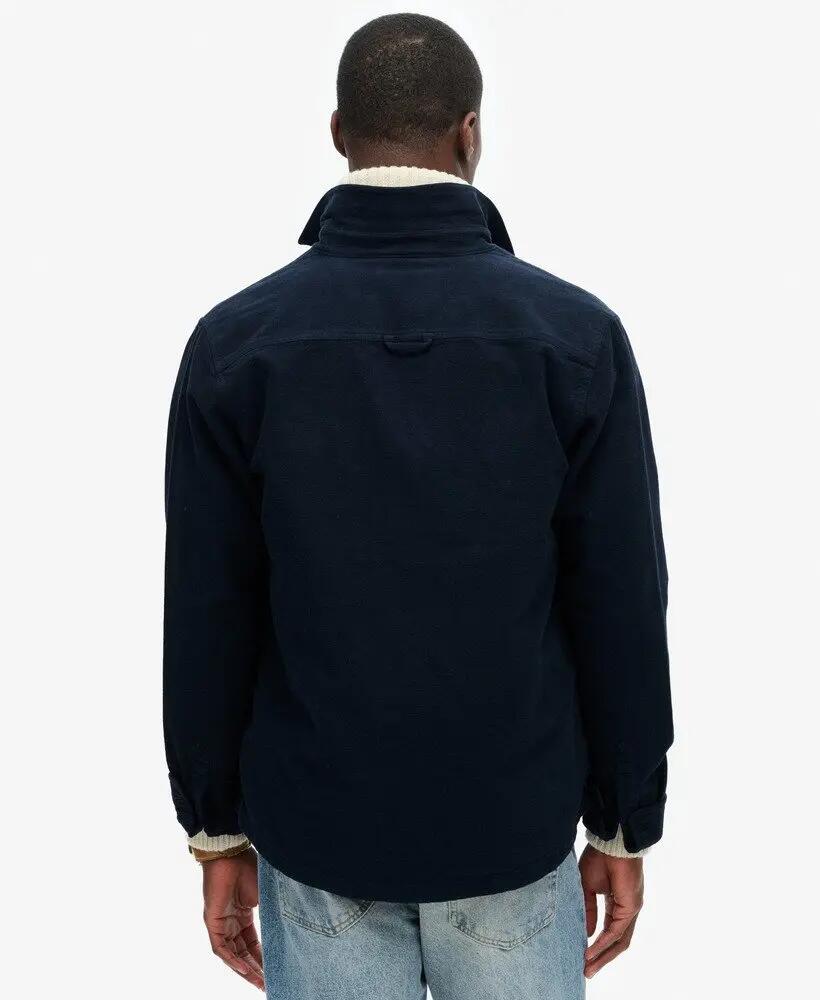 superdry Merchant Cpo Overshirt in cotone - ECLIPSE NAVY 5/6