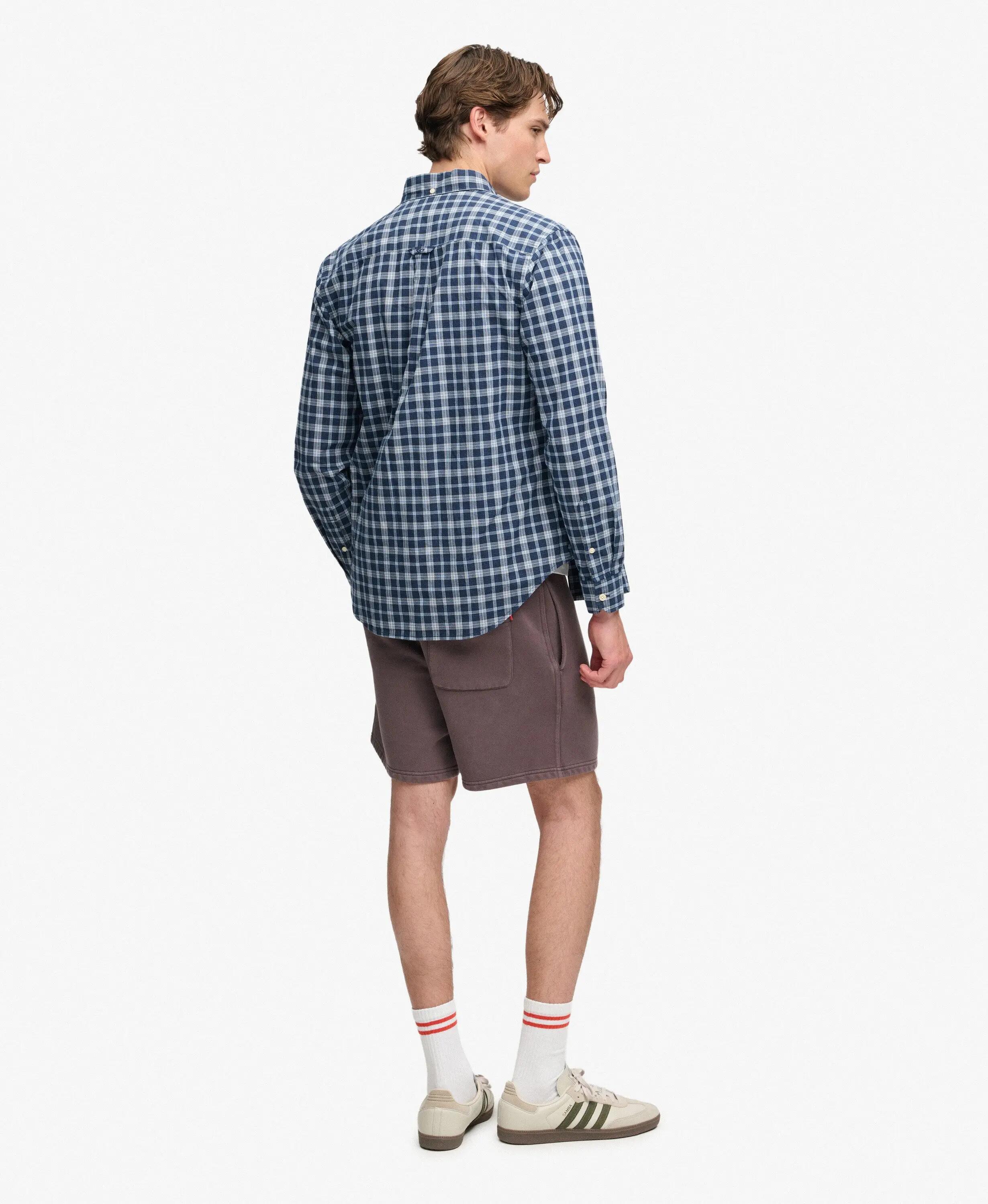 superdry Micro Logo Shorts in cotone riciclato — Shale Dark Grey 5/7