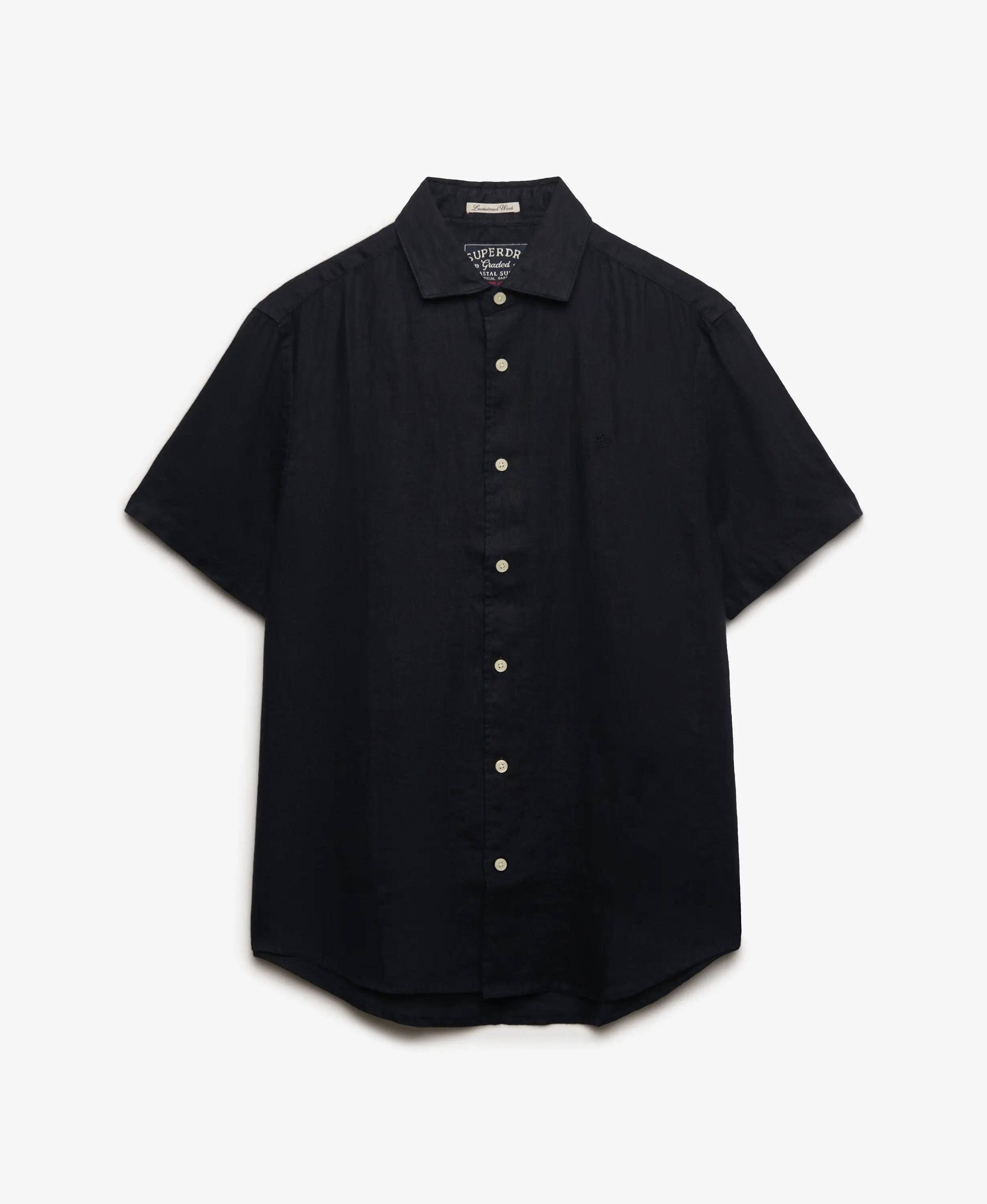 superdry Riviera lniana koszula z krótkim rękawem – Relaxed Fit 6/6
