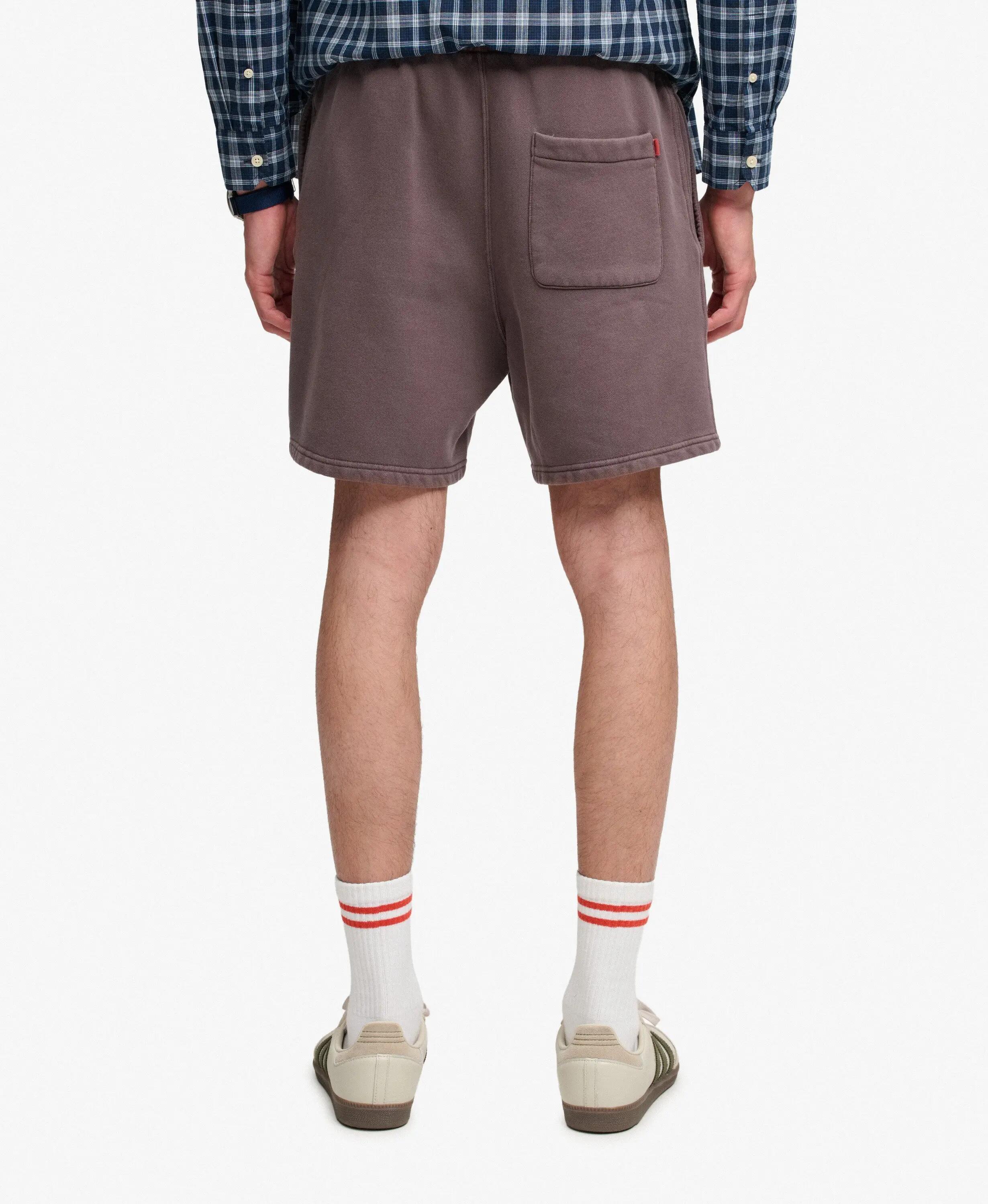 superdry Micro Logo Shorts in cotone riciclato — Shale Dark Grey 4/7