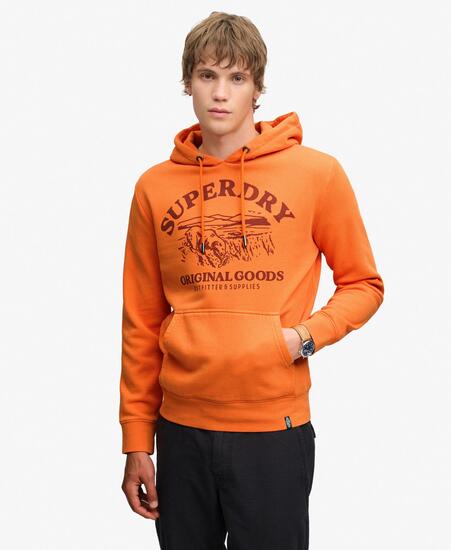 superdry Outdoor Icon Hoodie – felpa con cappuccio relaxed in cotone e