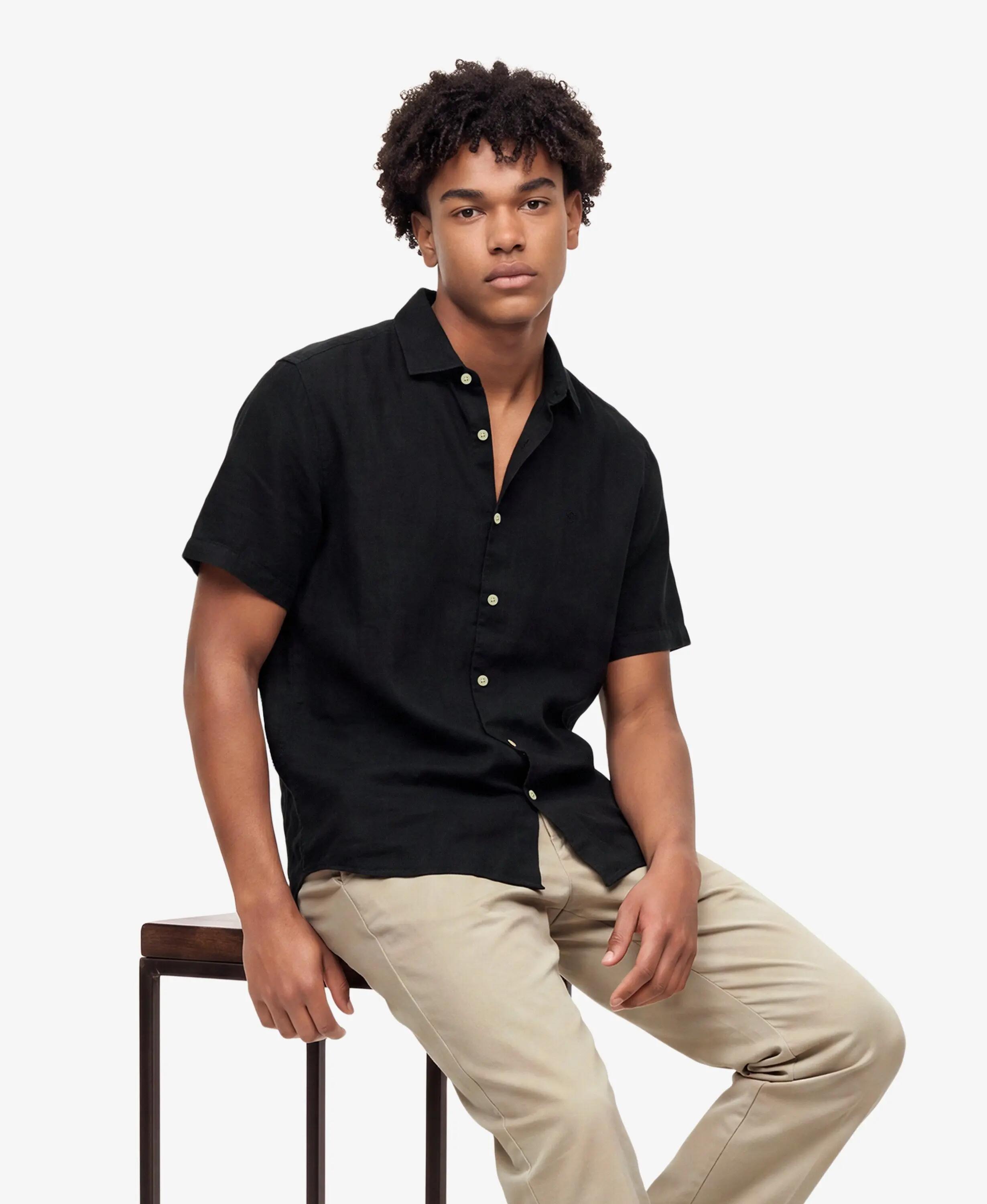 superdry Riviera lniana koszula z krótkim rękawem – Relaxed Fit 2/6