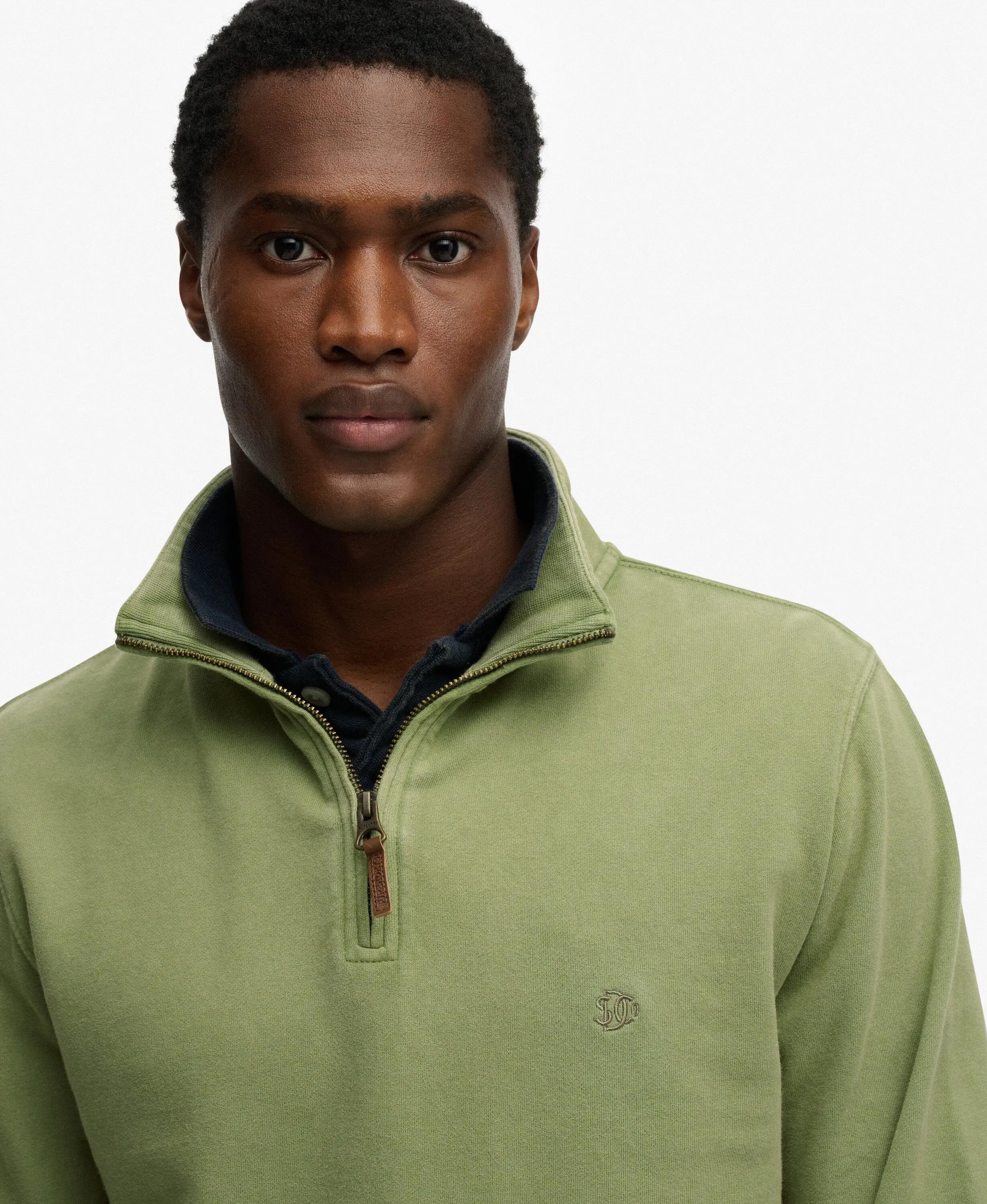 superdry Classic Essential Half Zip Sweatshirt – 100% algodão, corte relaxed 4/7