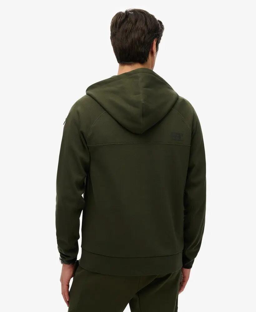 superdry Tech Logo Loose Ziphood sweat com capuz e fecho corte largo 4/4