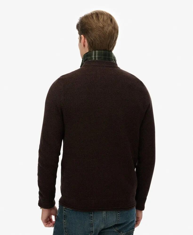 superdry Lichtgewicht katoenen trui met structuur 5/5