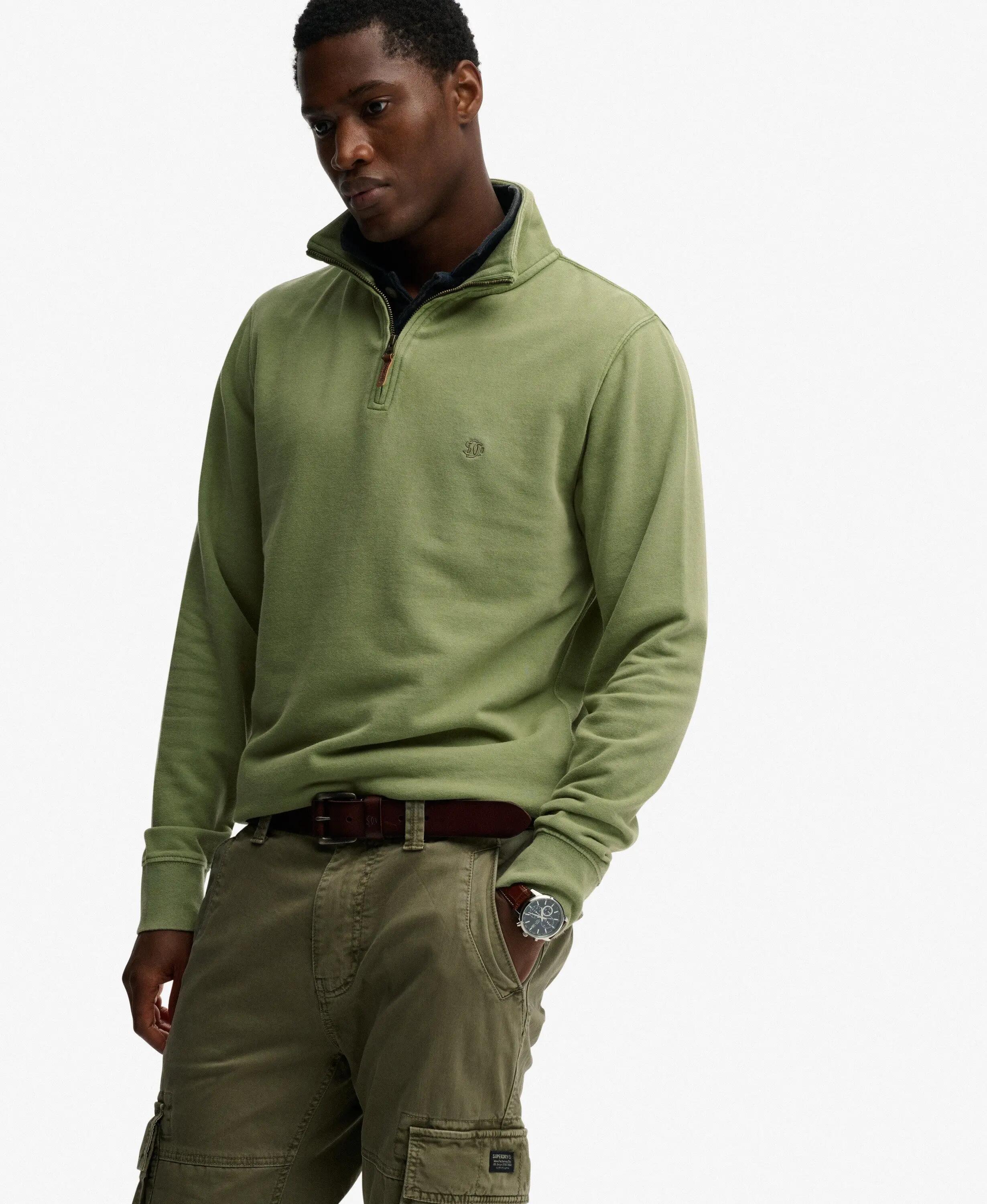 superdry Classic Essential Half Zip Sweatshirt – 100% algodão, corte relaxed 2/7