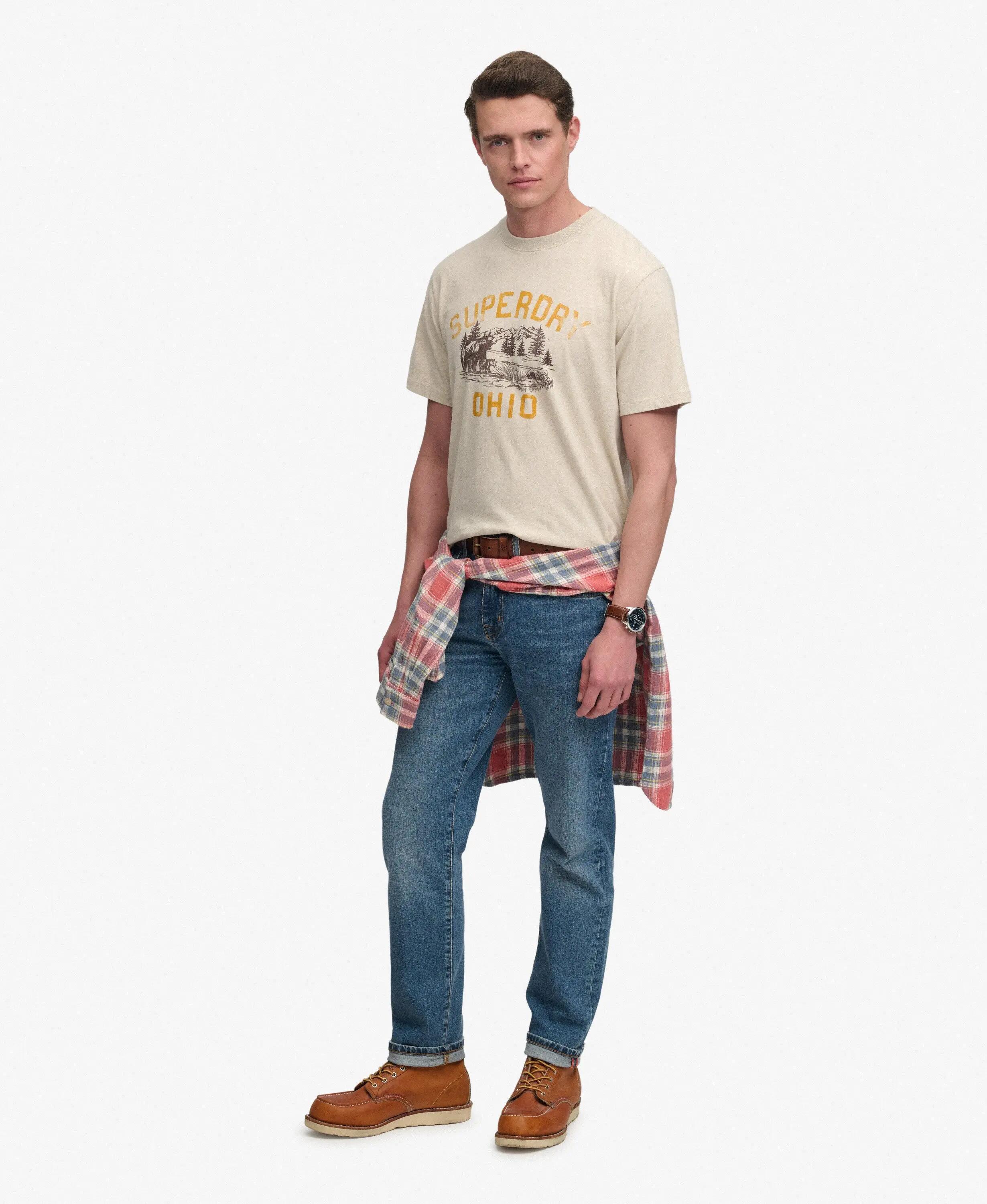 superdry Wild Frontier T-Shirt Loose Fit in cotone 4/5