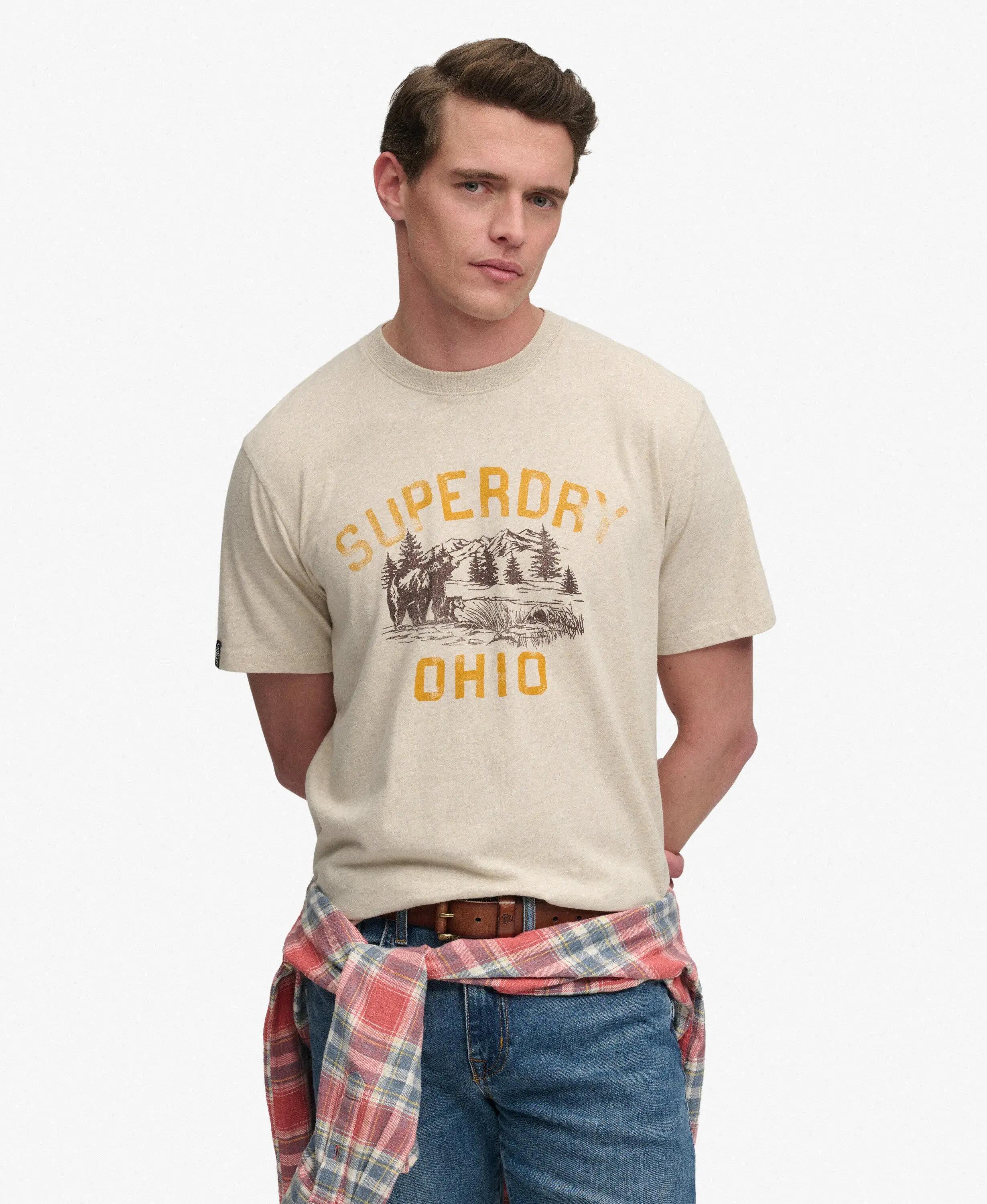 superdry Wild Frontier T-Shirt Loose Fit in cotone 2/5