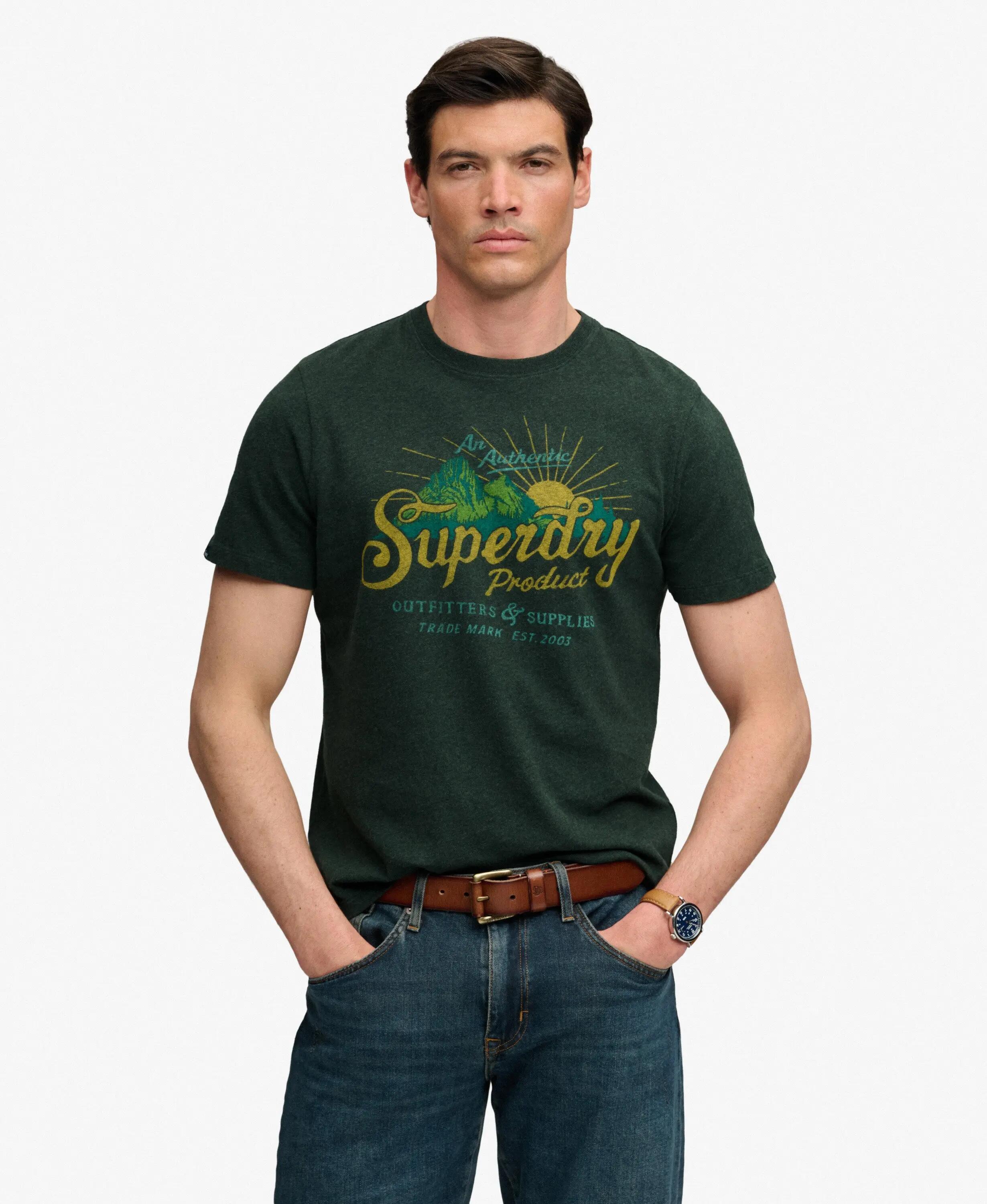 superdry T-shirt Outdoors Mountain Relaxed en coton bio – coupe relaxed 2/7