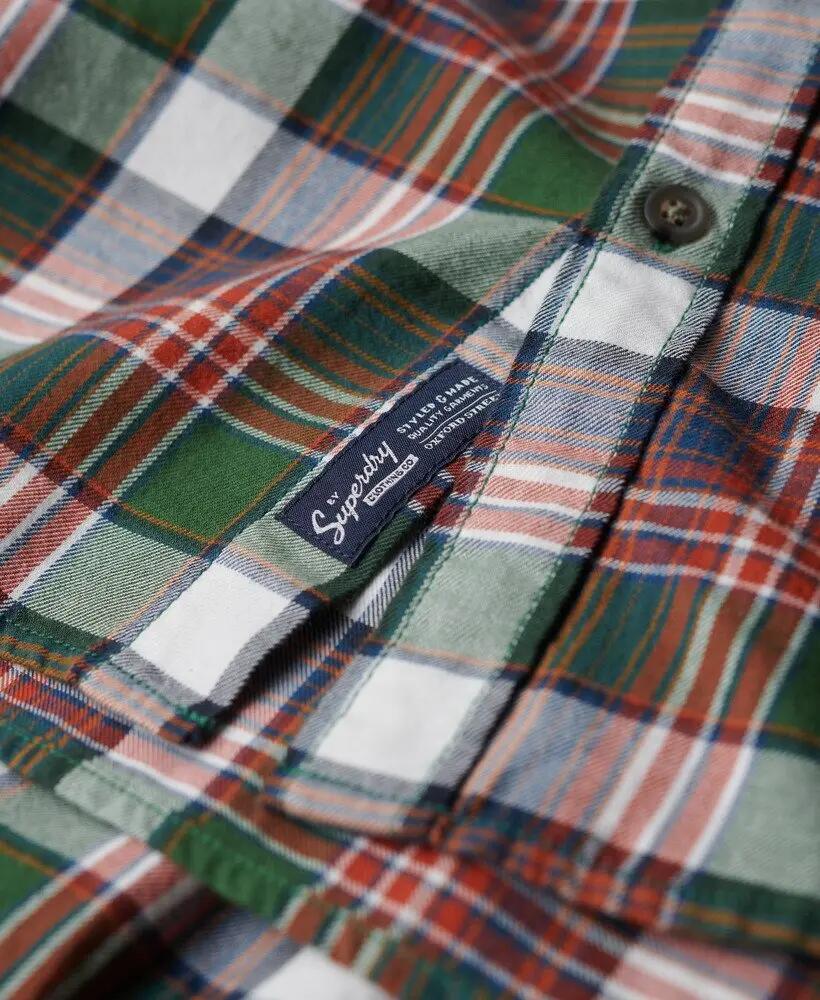 superdry Koszula Vintage w Kratę z Bawełny Organicznej 6/7