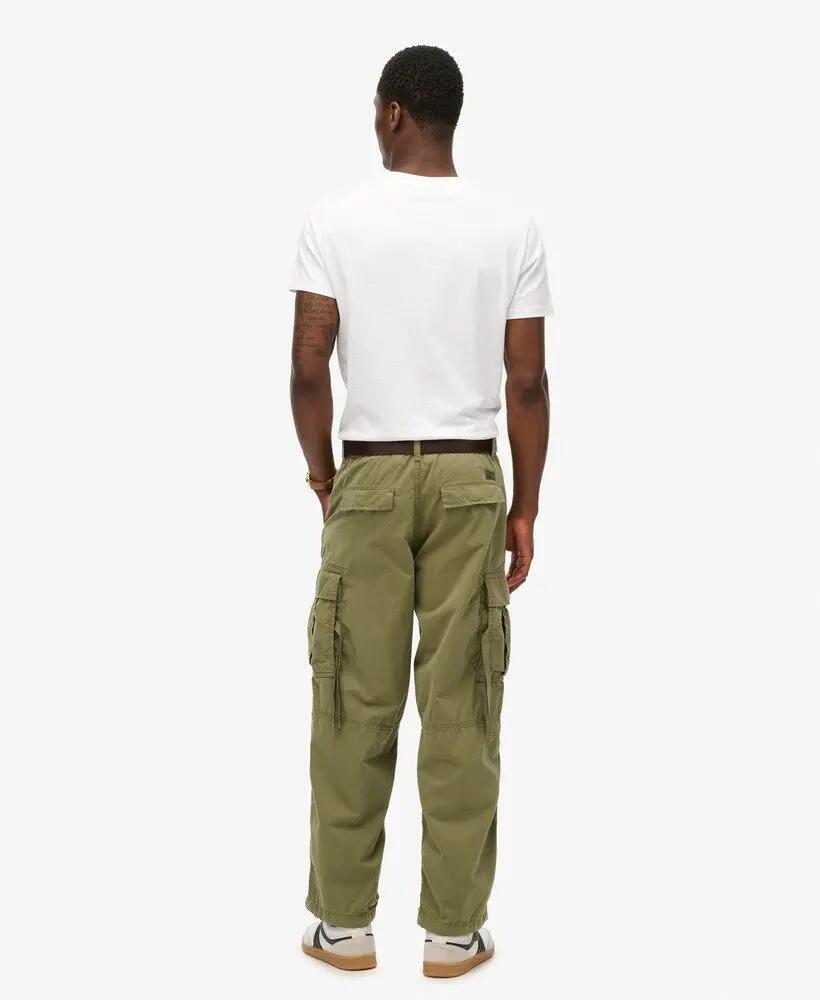 superdry Vintage Parachute Cargo-broek van biologisch katoen – Hushed Olive 5/7