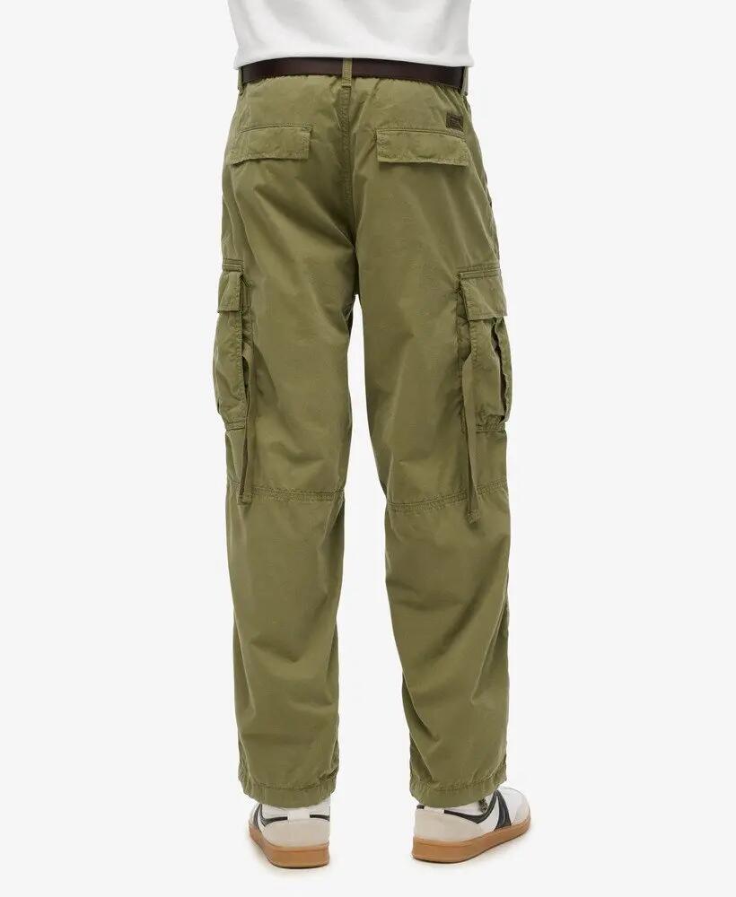 superdry Vintage Parachute Cargo-broek van biologisch katoen – Hushed Olive 3/7