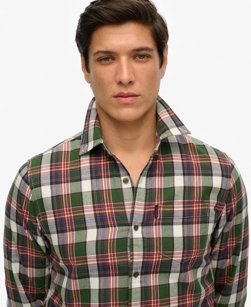 superdry Koszula Vintage w Kratę z Bawełny Organicznej 3/7