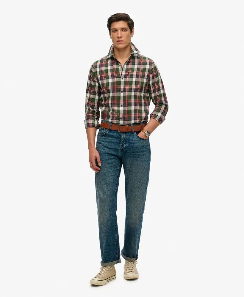 superdry Koszula Vintage w Kratę z Bawełny Organicznej 2/7