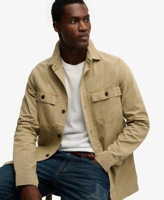Superdry military lange mouwen overhemd van katoen – french navy