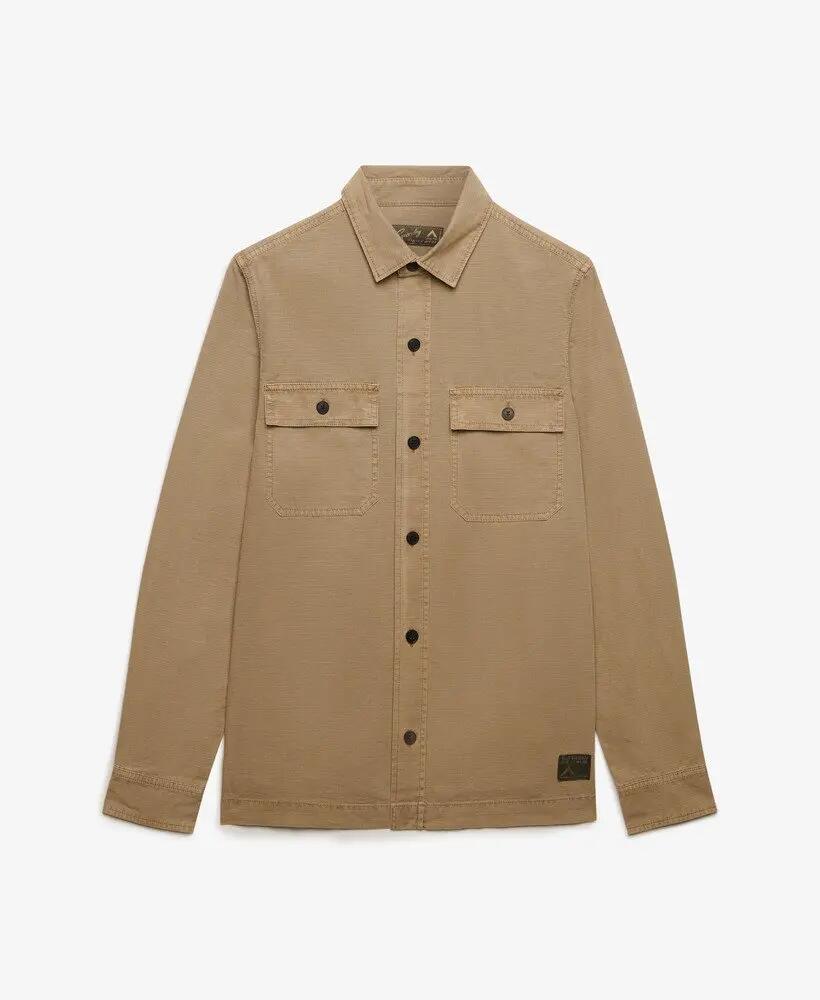 superdry Military Long Sleeve Shirt – camicia manica lunga in cotone ripstop 7/7