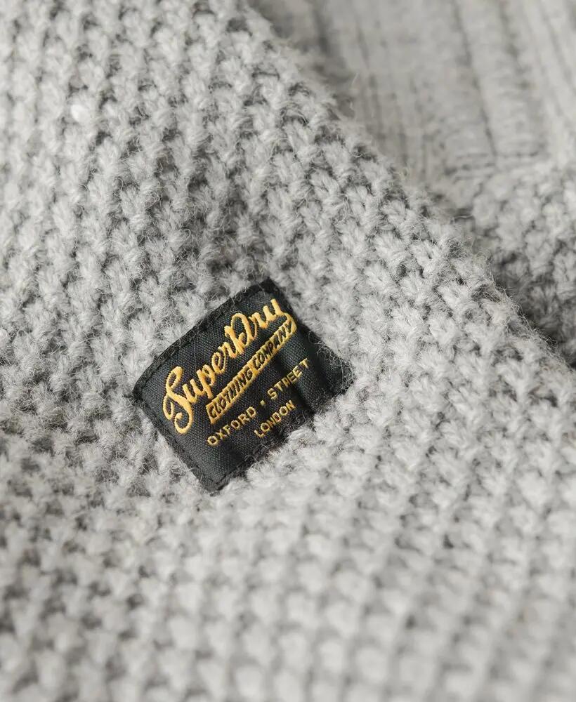 superdry Maglione Vintage Jacob a trecce con mezza zip 6/6