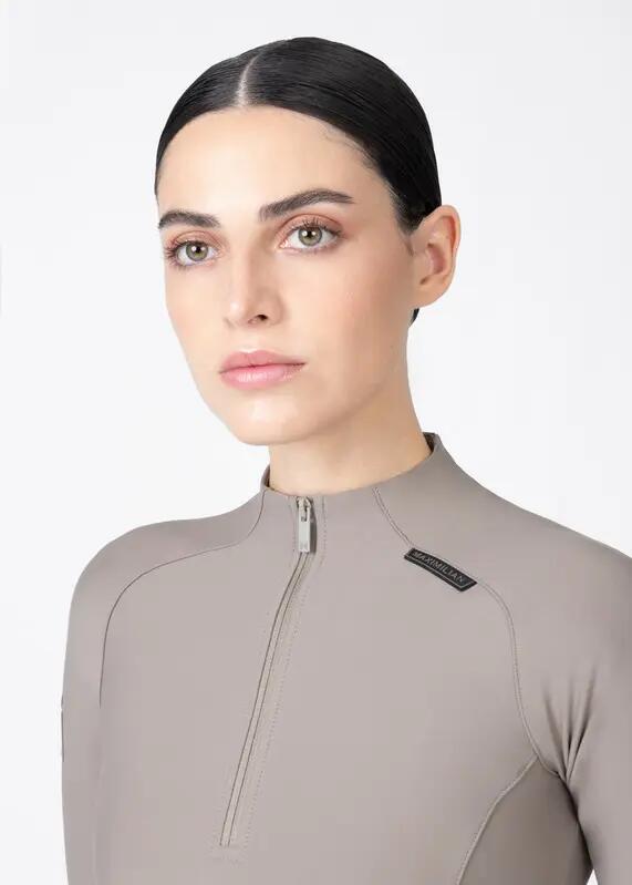 Camiseta Base Manga Larga Mujer Equitación Maximilian Origin Topo 5/6