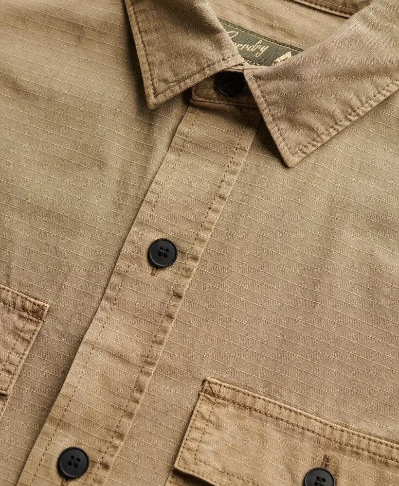 superdry Military Long Sleeve Shirt – camicia manica lunga in cotone ripstop 6/7