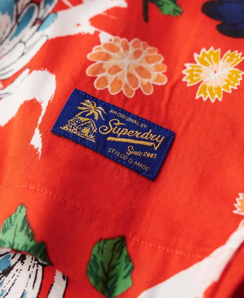 superdry Camisa hawaiana manga corta Aya Burnt Orange Floral 6/7