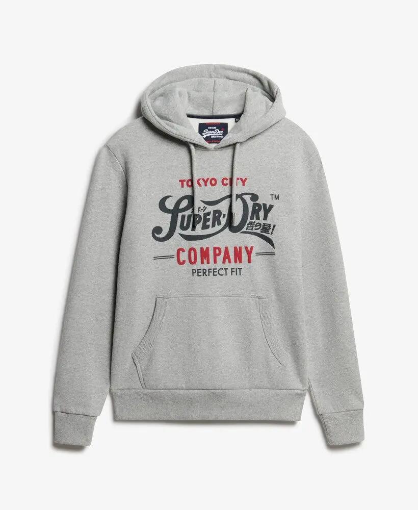superdry Perfect Fit Script Hood – felpa uomo, vestibilità perfetta 5/5