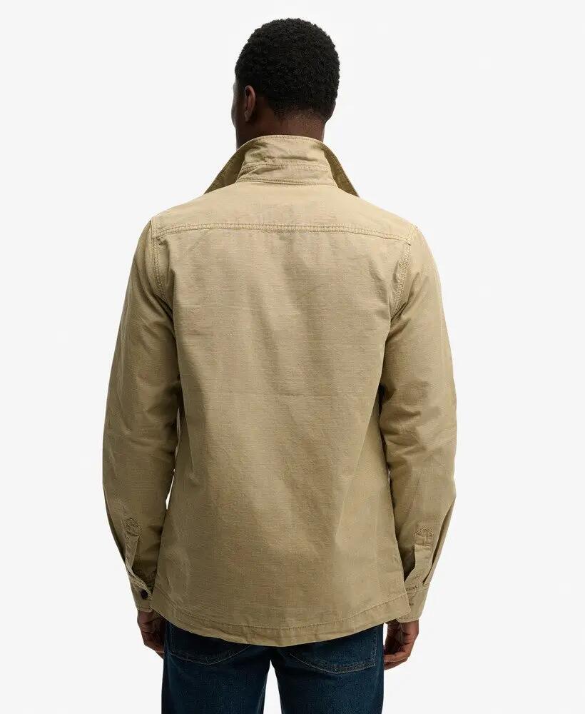 superdry Military Long Sleeve Shirt – camicia manica lunga in cotone ripstop 5/7