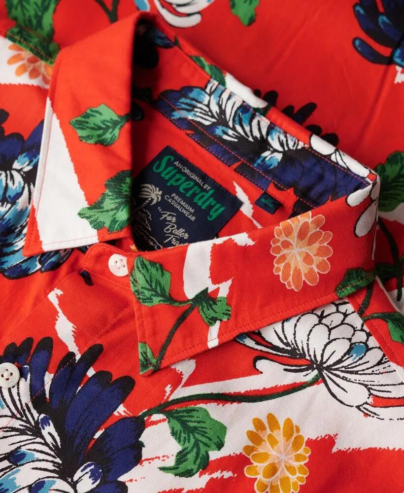 superdry Camisa hawaiana manga corta Aya Burnt Orange Floral 5/7
