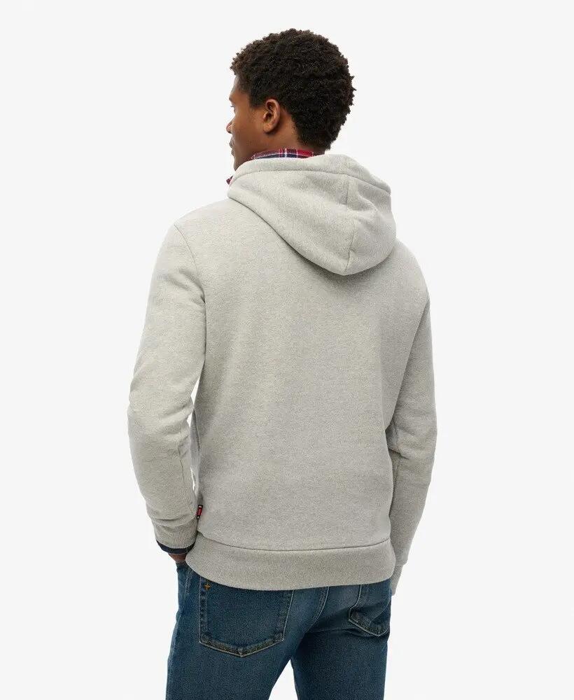 superdry Perfect Fit Script Hood – felpa uomo, vestibilità perfetta 4/5