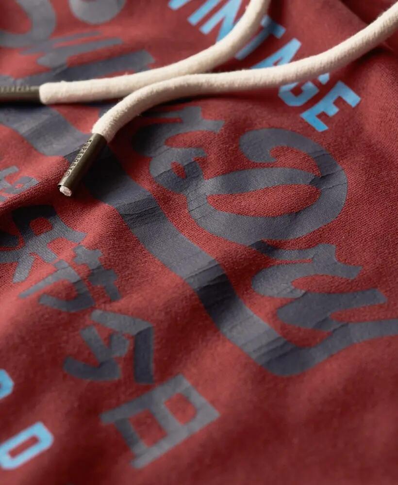superdry Classic Vintage Logo Heritage Hoodie – algodão escovado, logo retro 5/6
