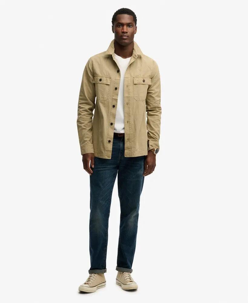 superdry Military Long Sleeve Shirt – camicia manica lunga in cotone ripstop 3/7