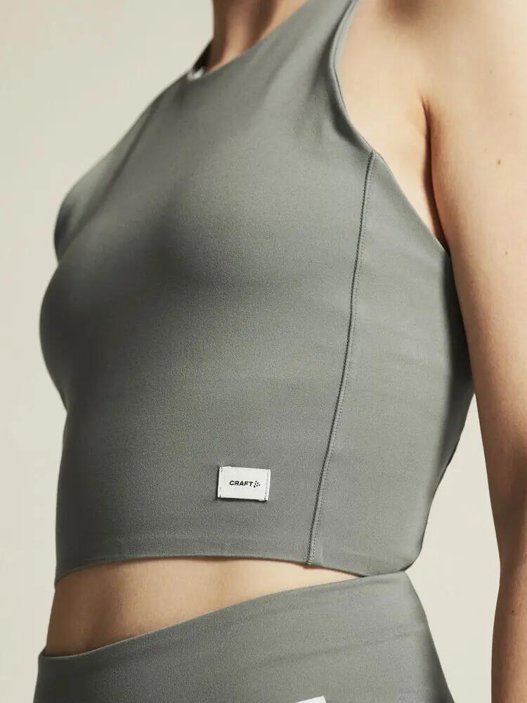 craft Collective Cropped Singlet W em tecido reciclado - Leaf 7/7