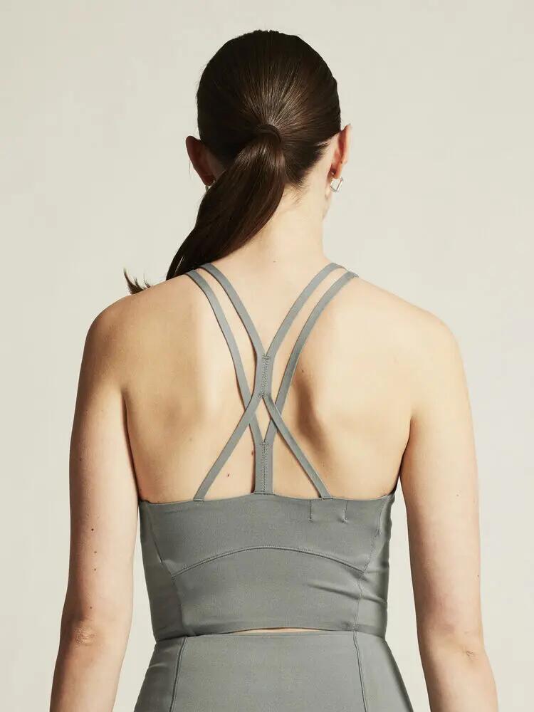 craft Collective Cropped Singlet W em tecido reciclado - Leaf 4/7