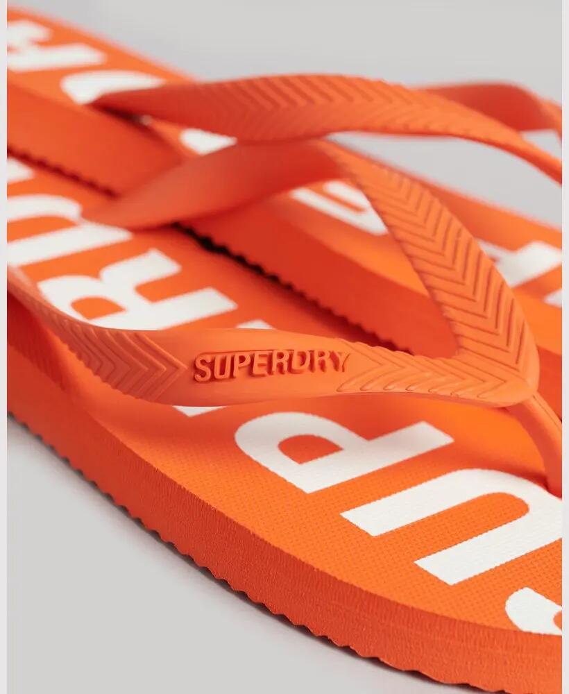 superdry Code Core Sport Teenslippers Rubber Orange/Optic 4/4