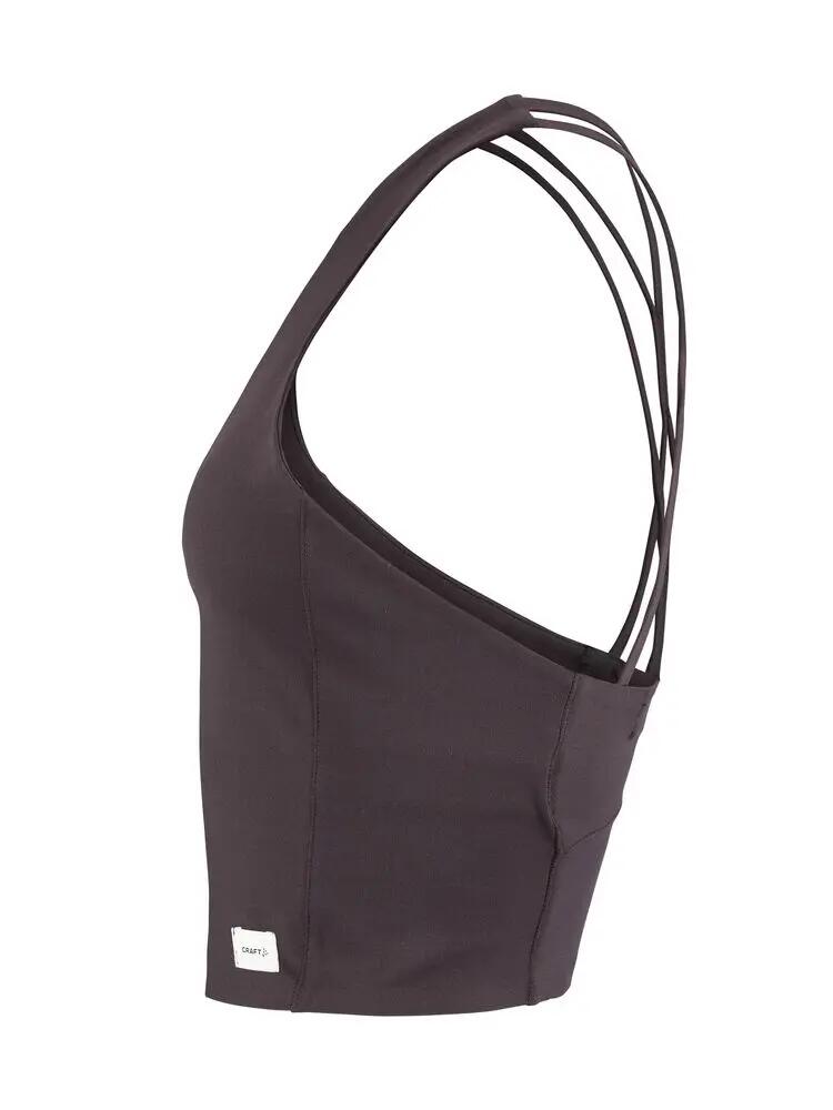 craft Top Curto Collective Mulher — Tecido Reciclado Macio 2/7