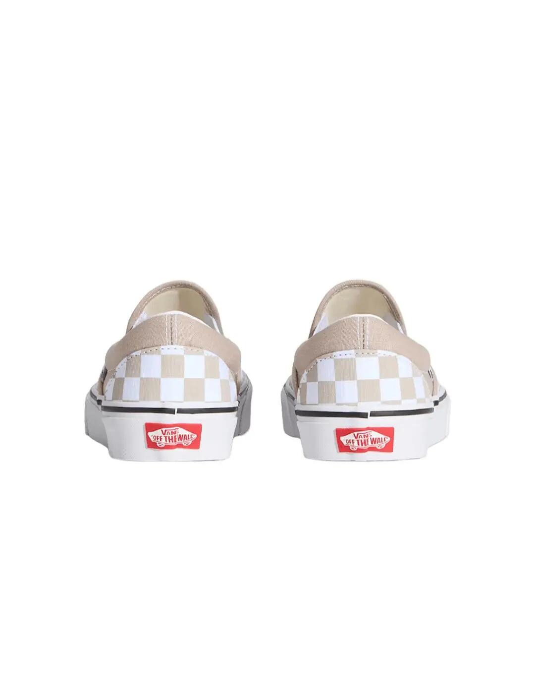 Tênis Vans Classic slip on Bege. 4/4