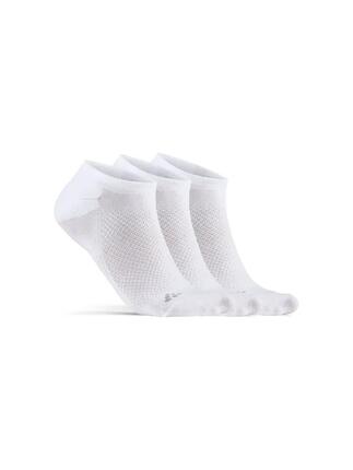 craft Active Footies 3-Pack – socquettes respirantes blanches – White
