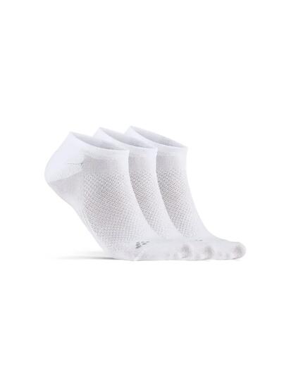craft Active Footies 3-Pack – socquettes respirantes blanches – White