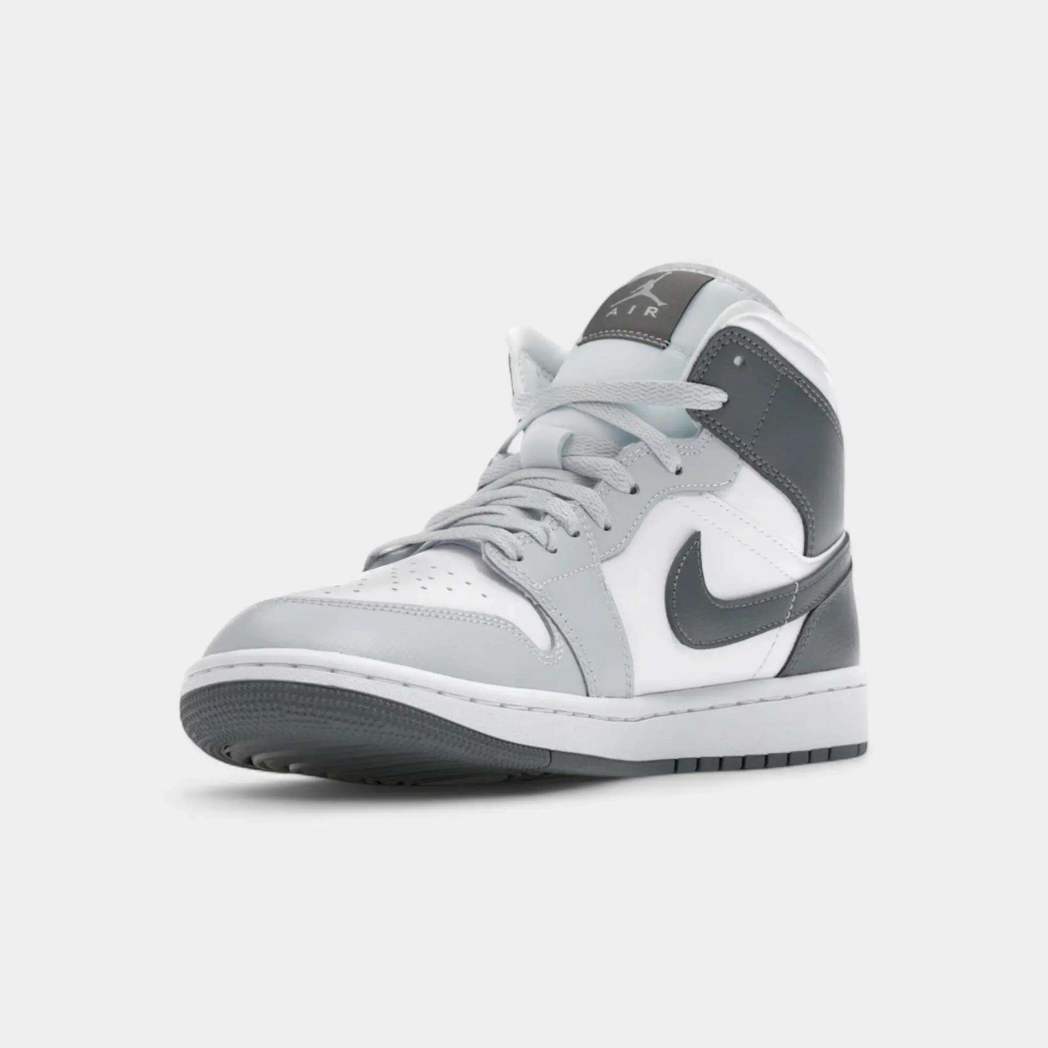 Jordan 1 Mid White Smoke Grey (Women's) 3/5
