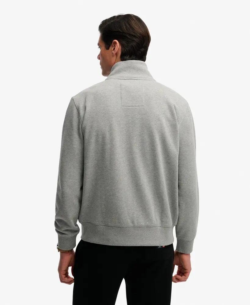 superdry Essential Logo Track Top – felpa track loose in cotone riciclato 6/6